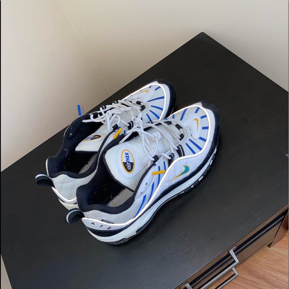 Air Max 98 White Teal Nebula (Good Condition)